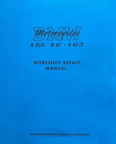 Workshop Manual Oficina Bmw 51/3 R67 R67/2 Only Sicam/1727