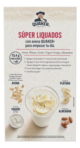 Avena Quaker Instantánea Fresa 240g