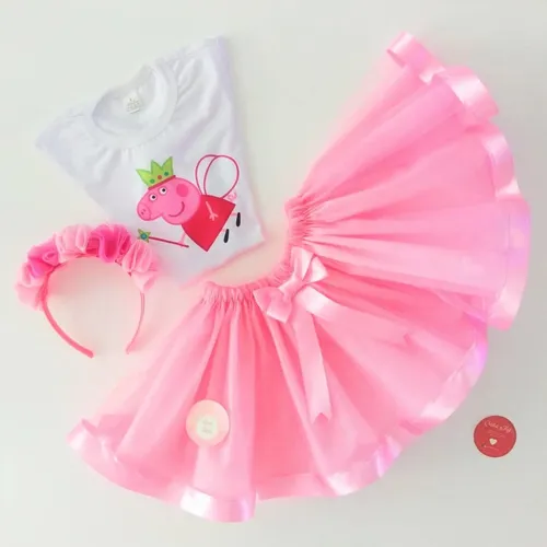 Tutu de peppa pig para niña hotsell