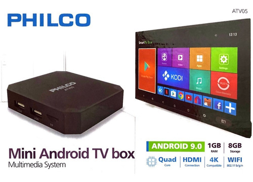 Mini Android Tv Box Philco Android 9.0 1gb/8gb / Tecnocenter