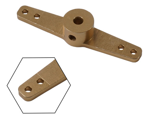 Brazo De Dirección Doble Dorado Rc Model Kits Para Modelo Rc