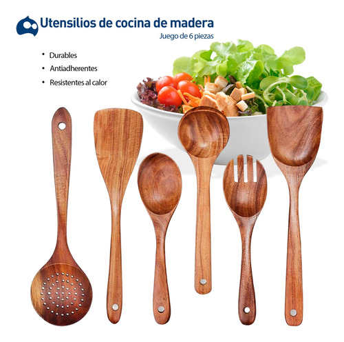 Bluelander Cucharas De Cocina Juego De Cucharas Para Cocinar