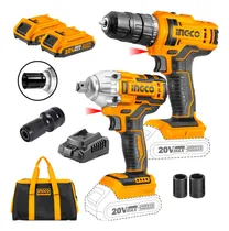 Comprar Kit Taladro Atornillador + Llave De Impacto Brushless 20v
