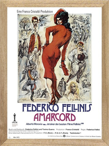 Peliculas  Antiguas  Amarcord Fellini , Cuadro , Poster M944