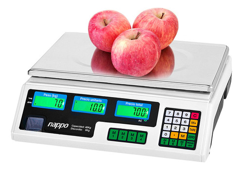 Báscula Comercial Digital 40kg 220v Recargable