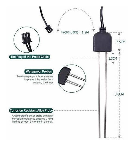 Imagen 3 de 7 de Herramientas Para Bonsai Sensor Resistivo De Humedad Del Sue