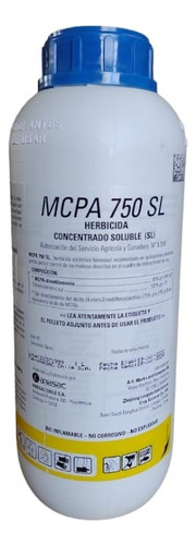 Mcpa 750 Sl Anasac 1 Litro. Herbicida Concentrado Soluble.