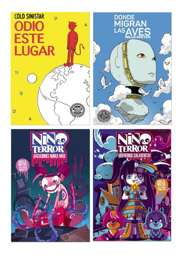 Combo Fortaleza 4 Novelas Gráficas:  Niño Terror + Concurso