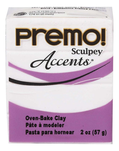 Polyform Premo Sculpey Arcilla Polimerica 2 Onzas: Blanco