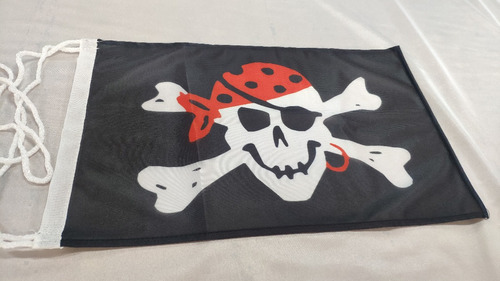 Bandera Pirata Captain Cove Diseño Histórico 90 X 60 Cm