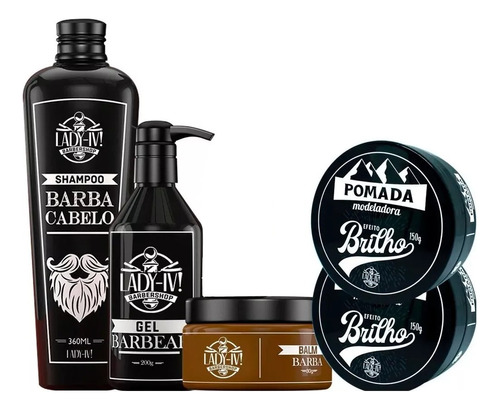 Kit Barbeiro Profissional Completo Para Barba Barbear A1