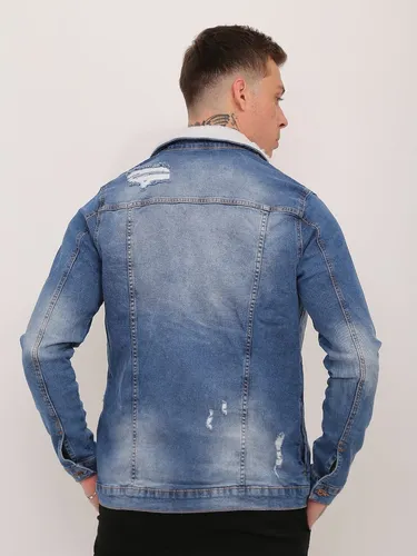 Jaqueta masculina rasgada sales