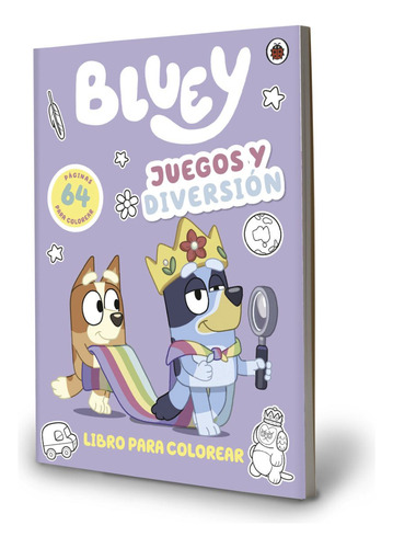 Bluey - Juegos Y Diversión - Libro Para Colorear