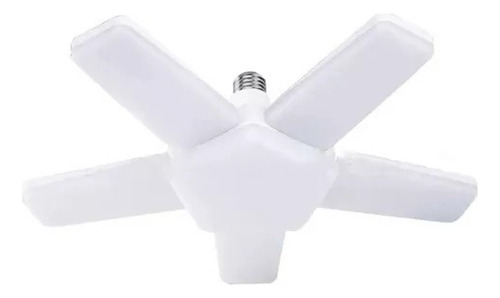 Foco Led Tipo Ventilador 60w 5 Aspas Luz Blanca Opalino