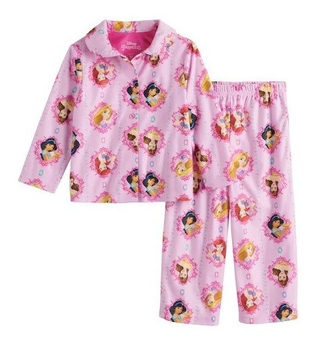 Pijama Princesas De Disney Para Niñas Autentico 