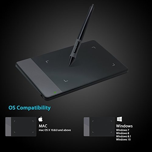 Tableta Gráfica De Gráficos Huion 4 X 2.23 Pulgadas
