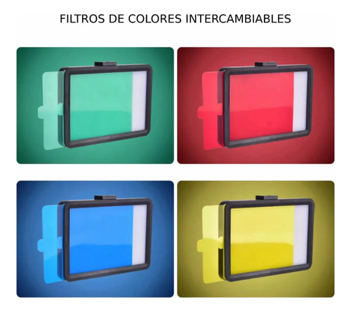 Combo 2 Tripodes Aro De Luz 26 Cm + Panel Fotografia Led Color Negro Veoquiero