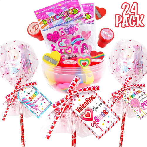 Papelería Para El Día De San Valentín Con Tarjeta Juego De P