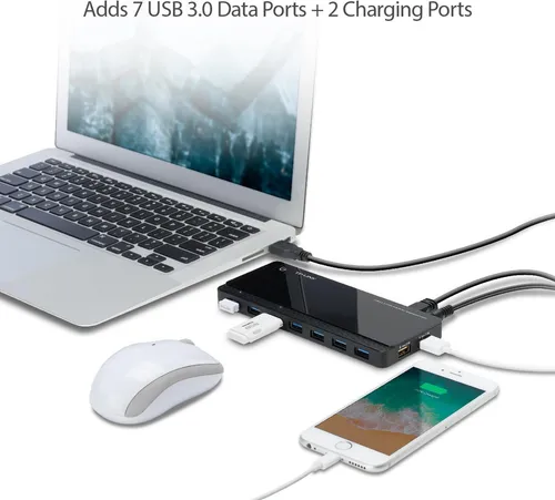 Hub Usb 3.0 Alimentado Por Tp-link Con 7 Puertos De Datos Us
