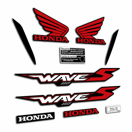 Calcos Honda Wave 110s Año 2021 Diseño Original