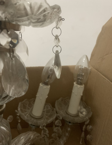 Araña Lámpara 3 Velas Negra (Usado)