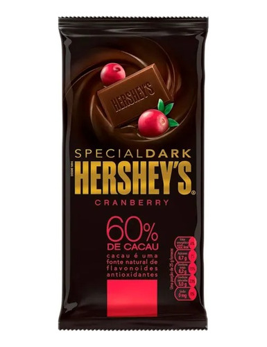 Special Dark Hershey's Cranberry 60%cacau 85g C/6 Unidades