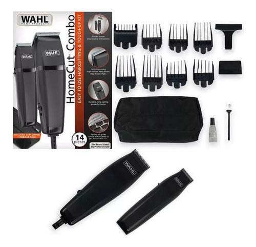 Combo Peluqueria Original Wahl Home Cut Patillera 14 Piezas 