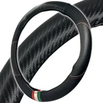 Comprar Funda Cubre Volante 37cm 38cm Carbono Negro Italia Fiat Palio \u002F Siena \u002F Punto \u002F Duna \u002F 147 \u002F Fiorino \u002F Argo\u002F Cronos \u002F Mobi