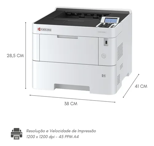 Impressora Kyocera Ecosys Pa4500x Substituta P3145 Dn Laser