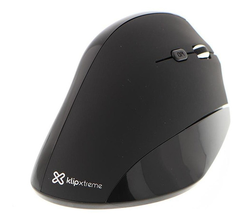 Mouse Inalámbrico Semi Vertical 1600dpi Klipxtreme Kmw-390 Color Negro