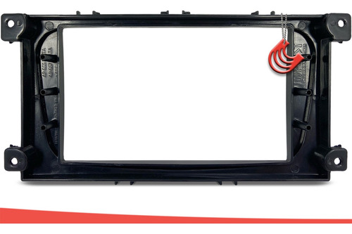 Imagem 4 de 8 de Moldura De Painel 2 Din Multimidia Dvd Mp5 Ford Focus 2009 2010 2011 2012 2013 Prata
