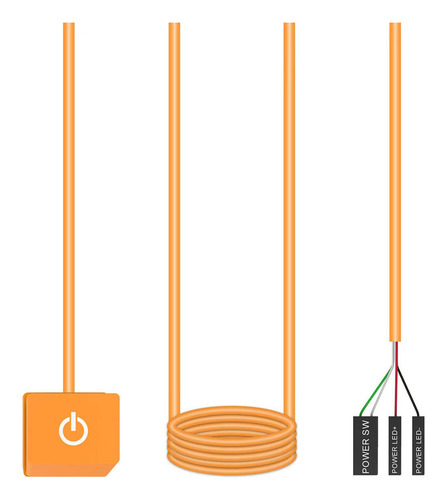 Botón De Interruptor Remoto Externo De Luz De 7 Colores 2m