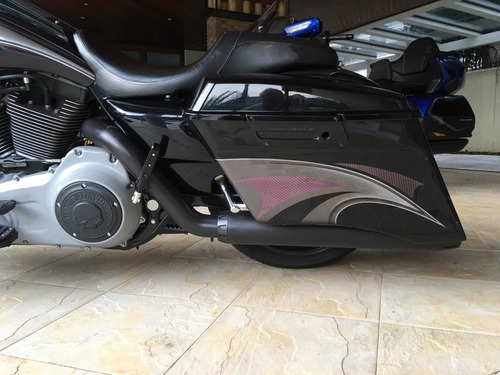 Harley-davidson Road King Totalmente Customizada Show De Bik