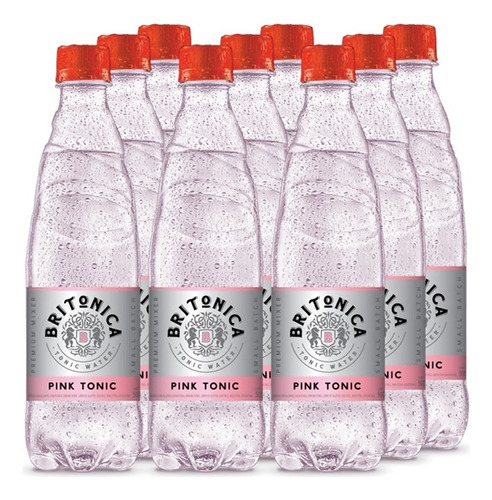 Agua Tonica Britonica Pink Tonic X500cc Pack X9 Sin Tacc