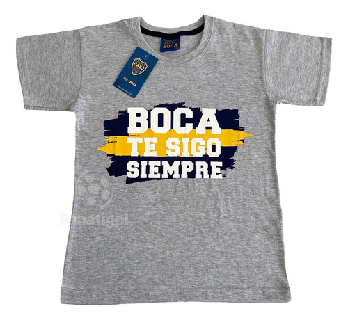 Remera De Niño Boca Juniors Con Licencia Oficial Te Sigo