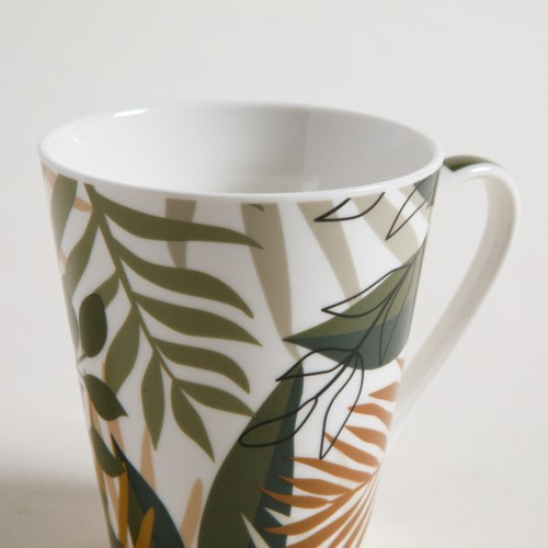 Taza Jarro Mug Nature Green Porcelana Verde 310ml Café Té Color Verde Musgo