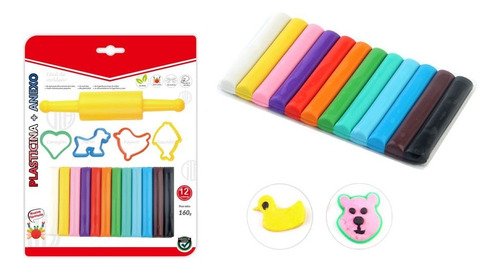 Plastilina De Colores + 5 Piezas De Regalo