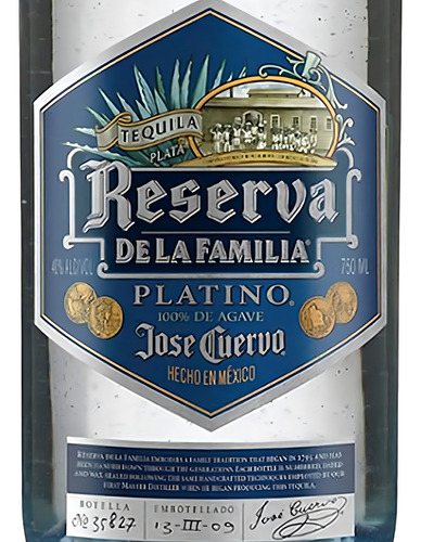 Pack De 6 Tequila Reserva La Familia Platino Orgánico 750 Ml