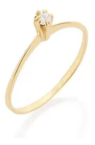 Comprar Anel Solitário Zircônia Folheado Ouro 18k Rommanel 512180
