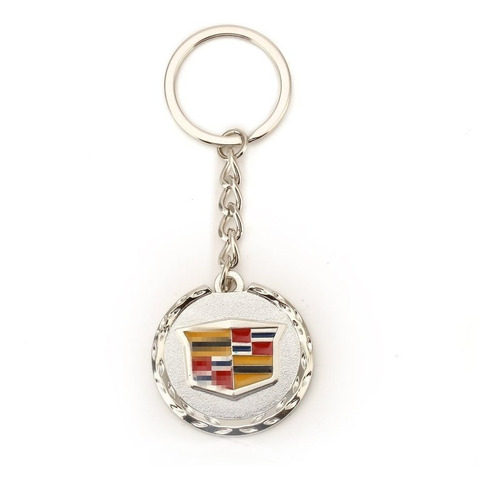 Compatible For Cadillac 3d Metal Logo Car Key Chain Ring Mar