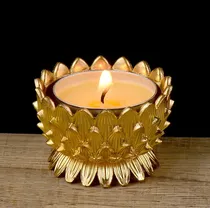 Comprar Portavelas Votivas De Flor De Loto, Portavelas Budista De Co
