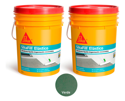 Membrana Líquida Sika Sikafill Elástico - 20+20kg Verde