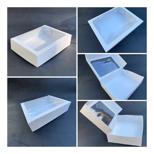 Caja Rectangular Chica Alfajores Chocolates Conitos X 20