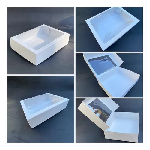 Caja Rectangular Chica Alfajores Chocolates Conitos X 20