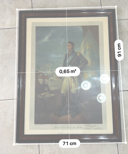 Cuadro San Martin Pintura Antonio Gonzales Moreno Oro