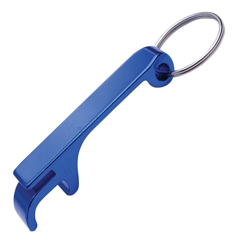 Llavero Destapador De Aluminio Color Azul