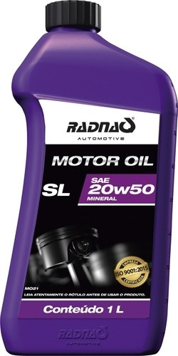 Óleo Automotivo Motor 20w50 Mineral 1 L