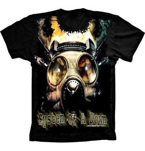 Camiseta Estilosa 3d Fullprint Bandas De Rock Soad