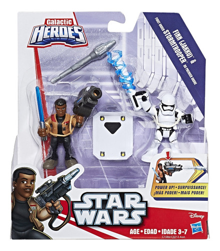 Star Wars Finn Jakku &amp; Stormtrooper  Plaskool Galactic