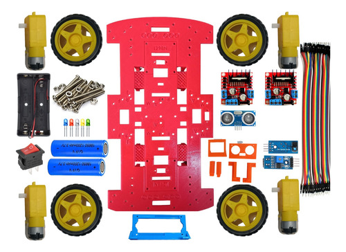 Kit De Robótica Educativa, Carro Arduino Pla